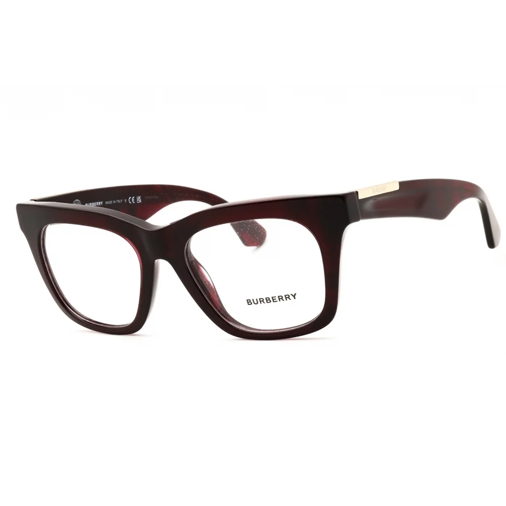 NWT Burberry BE2407 Checkered Red Rectangle 51mm Eyeglasses